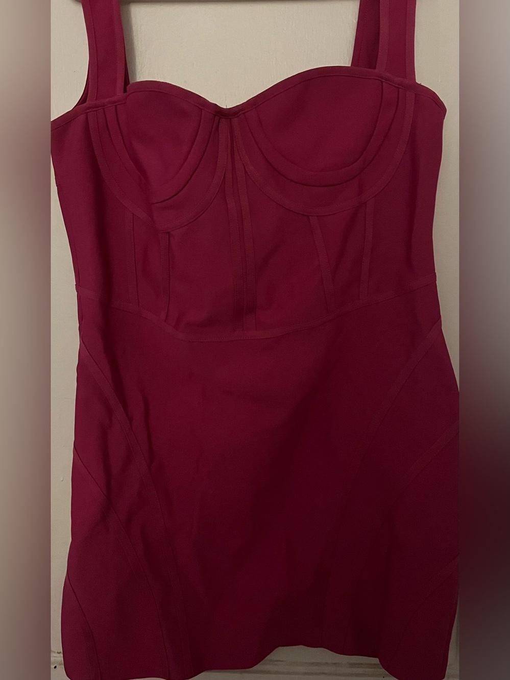 Women’s Fushia Bustier Mini Dress